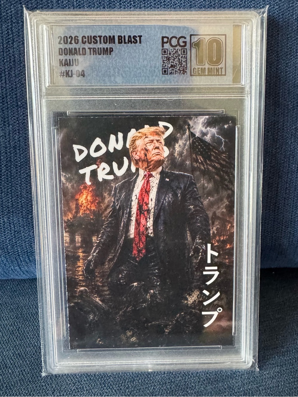 Donald Trump - Kaiju 2026 Custom Blast #KJ-04 PCG 10 Gem Mint